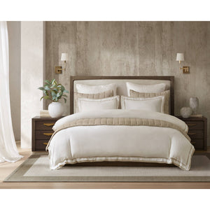 English Elm 3-Piece Queen Coverlet Set Matelassé Elegance with Two Shams — Soft Polyester-Rayon Texture, Durable Comfort Beige+White 6.15 L x 14.37 W x 12.6 H B035P381309