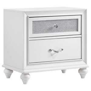 English Elm Randall White 5-Piece Queen Bedroom Set – Glamorous, Elegant Design With Ample Storage Solutions B062S01292-GIGA