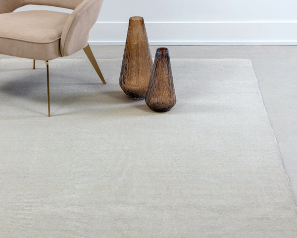 Sunpan Whistler Hand-Loomed Wool-Blend Rug - Artisan Crafted for a Cozy, Unique Touch in Any Room Ivory