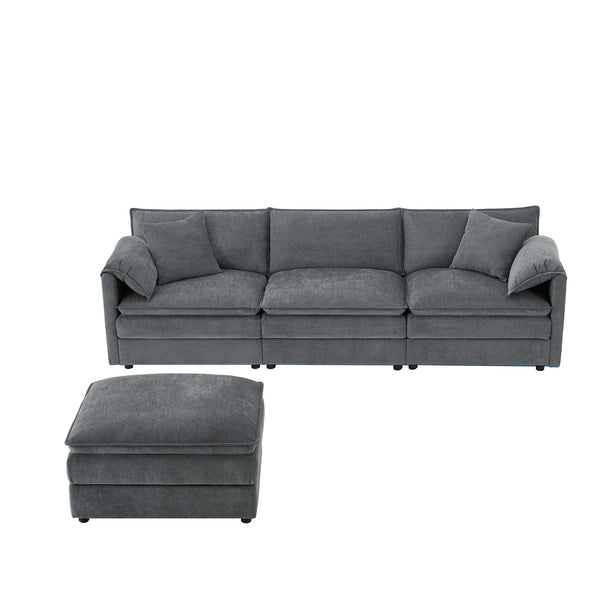 English Elm 9687 Stylish Well Crafted Home Furniture Piece for Modern Living Spaces Dark Gray N723P243197B