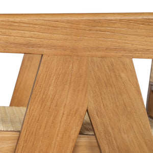 English Elm Christopher Knight Home® - 27'', Modern minimalist bar stool set of 2 with cane PE rattan seats, solid rubberwood frame, durable craft finish Natural N780P237929N