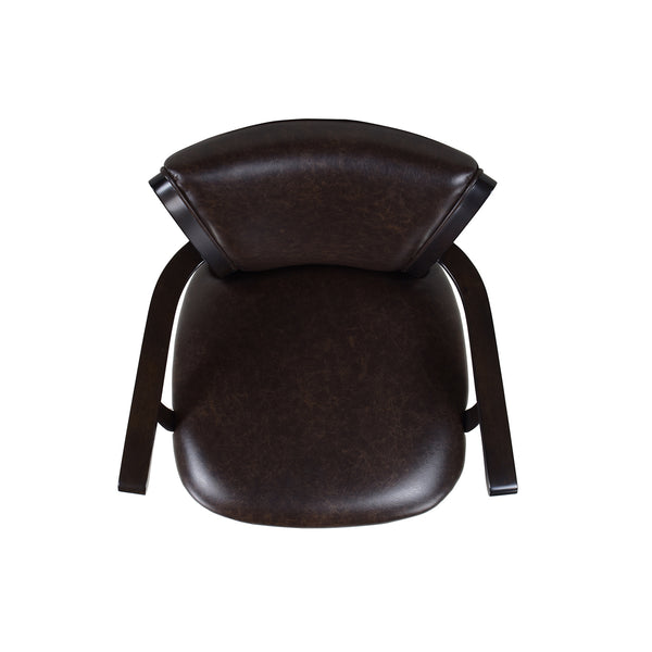 English Elm Jennifer Taylor Home - Williams 27In Swivel Counter Height Bar Stool - Vintage Brown Faux Leather, Comfort & Style Combined B2719P238370