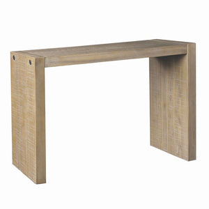 English Elm 54" Reclaimed Wheat Console Table 54W x15D x32H Solid/Manufactured Wood Rustic Chic Storage Surface B035P203243