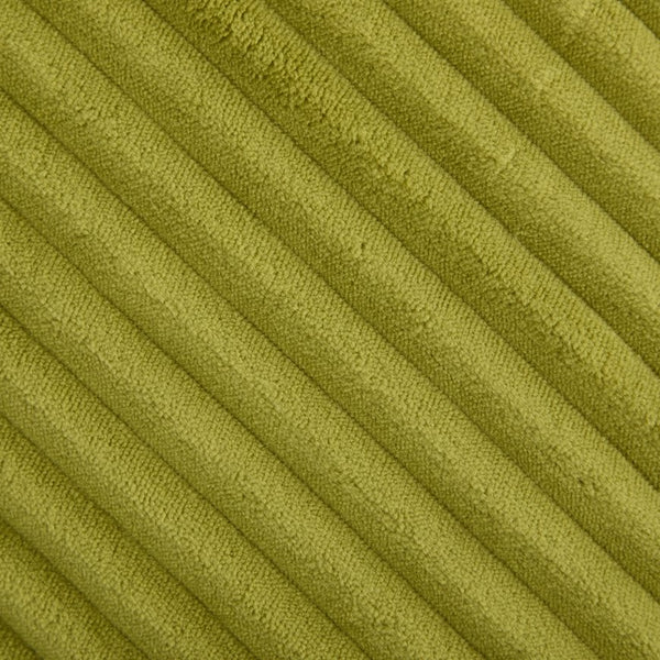 English Elm Big Corduroy Lounger Bean Bag with Ottoman Memory Foam Fill for Living Room Olive W395P435351