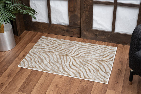 English Elm Elegance Gold Area Rug 7'10" X 10'3" - Soft, Stain-Resistant, Kid & Pet-Friendly Design For Home Decor B186P181048