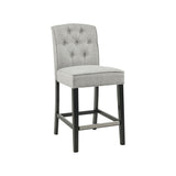 Madison Park Marian Transitional Tufted Counter Stool MP104-1127 Light Grey