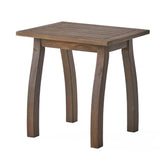 Christopher Knight Home® - Noble House - Selma Outdoor Acacia Wood Accent Table, Gray Finish