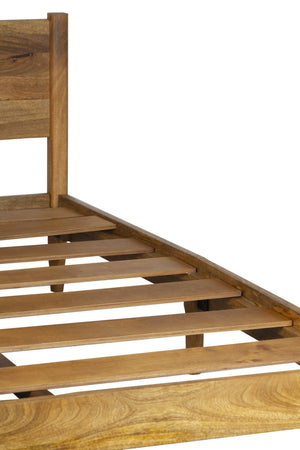 Porter Designs Porter Sunset Solid Mango Wood Queen Bed - Mid-century Elegance With Durable Design & Easy Assembly Brown Wood 04-108-14-8623