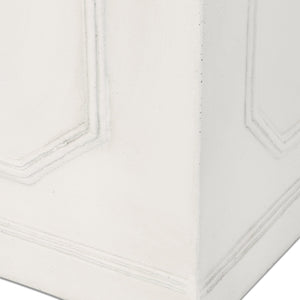 English Elm Mgo Handcrafted Square Outdoor Planter Artisan Magnesium Oxide Patio Garden Pot 63416.00WHI