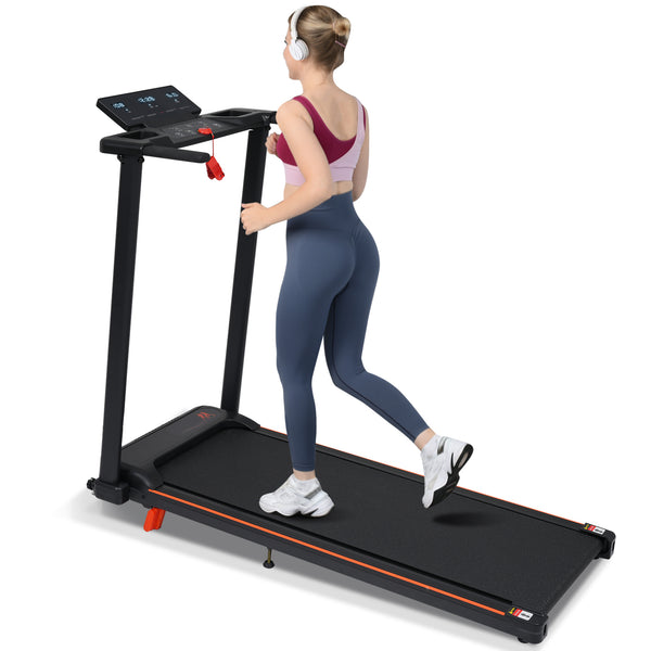 English Elm Treadmill Foldable 3hp Motor with Incline Adjustable Feet and Anti-slip Running Belt N728P191958B