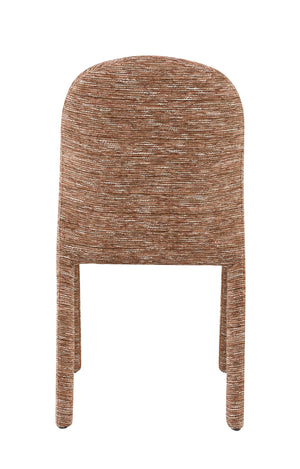 English Elm Lidi Brown Chenille Side Chair Set of 2 — Padded Fabric & Sponge Seats, 220lb Capacity, Modern Chic B2726P402034