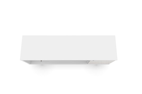 English Elm Liberty 53" Modern White Tv Stand With Mid-Century Design, Storage Cubes, And Cable Management B365P398347