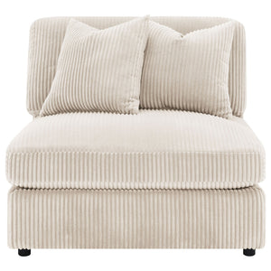 English Elm Cassidy Three Piece Corduroy Sectional with Lounge Unit for Cozy Living Spaces B062S01421