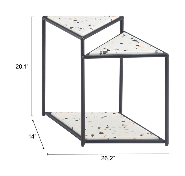 Zuo Modern Miste Side Table Set Of 3 - Versatile Multicolor Nesting Tables With Modern Style & Durability Multicolor Stone,Steel 110325-zuo-modern