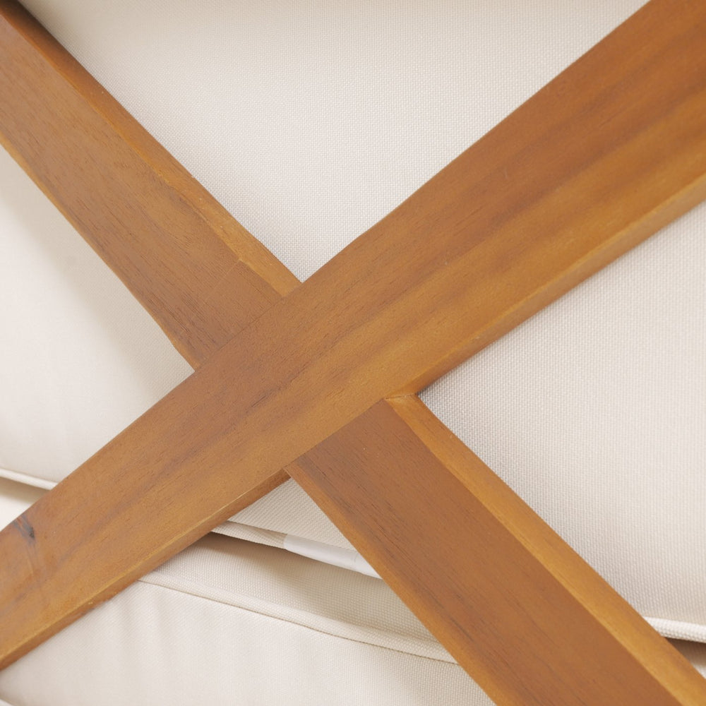 English Elm Christopher Knight Home® - Brava Stylish Left-Corner Bench Set For Outdoor Comfort – Durable Acacia Wood & Water-Resistant Cushions 57967.00BEI2