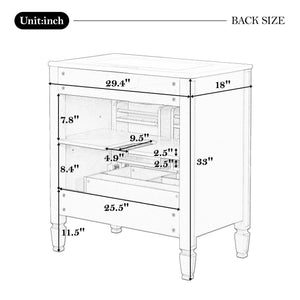 English Elm Christopher Knight Home® - 30" Bathroom Vanity with Sink Vintage Freestanding Ceramic Top Soft-Close Doors Gold Knobs, Storage White N759P226000K