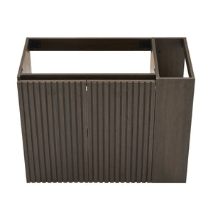 English Elm Galan Smoked Oak Freestanding Bathroom Vanity Four Drawers Granite Sink Modern Bath W1865P442935