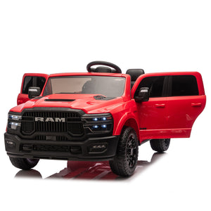 English Elm 24v Dodge Ram 2500 Licensed Kids Electric Truck Two Seat Ride on with Remote W1578P305907