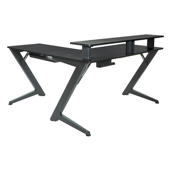 OSP Home Furnishings Avatar Battlestation Gaming Desk Black