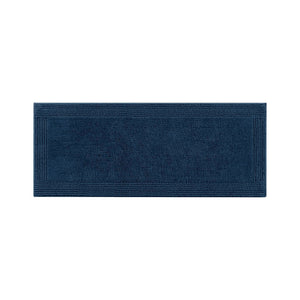 English Elm 1 Heavyweight Cotton Tufted Bath Rug Reversible Spa Grade Absorbent Floor Mat Navy B035P319557