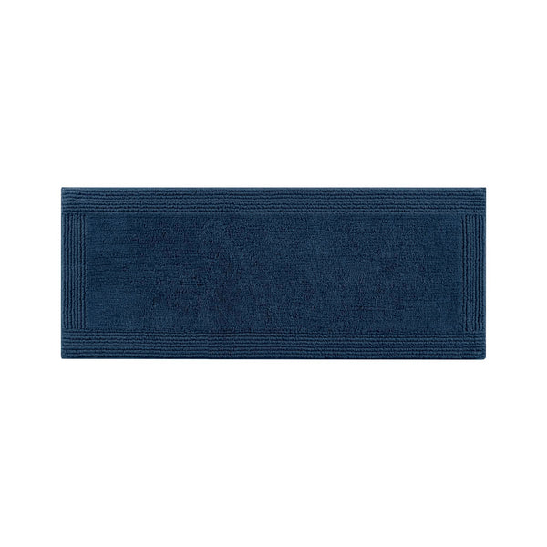 English Elm 1 Heavyweight Cotton Tufted Bath Rug Reversible Spa Grade Absorbent Floor Mat Navy B035P319557