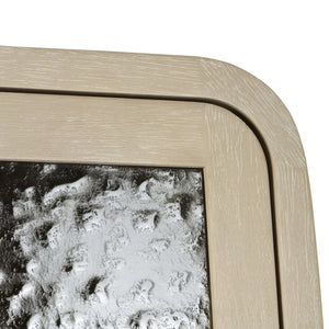 Crestview Collection Transitional Elegant Cabinet With Glass Doors - Natural Tan Finish & Textured Shelves For Storage Tan Solid Wood Cvfdr1212