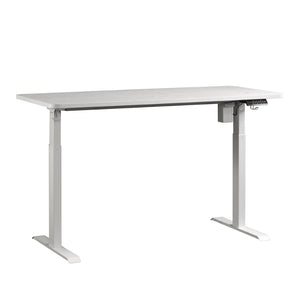 English Elm Sit/Stand Desk In Modern White Finish With Ergonomic Height Adjustment & Integrated Charging Options B356P402616-GIGA