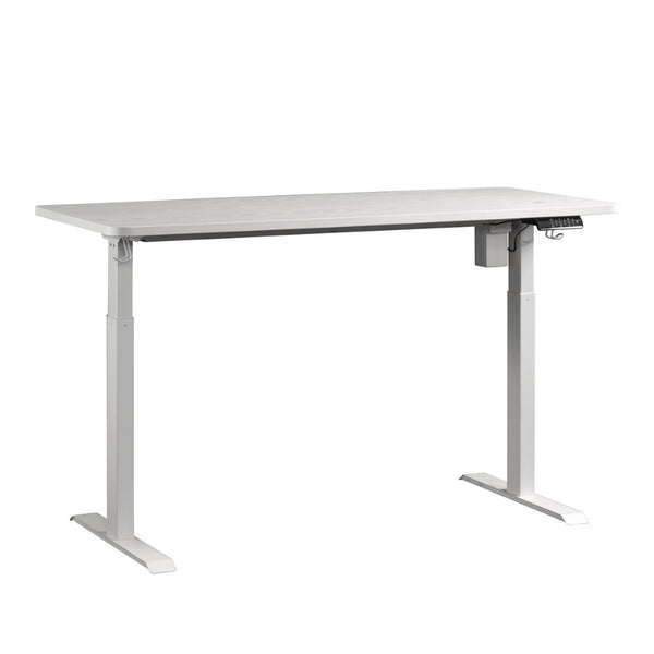 English Elm Sit/Stand Desk In Modern White Finish With Ergonomic Height Adjustment & Integrated Charging Options B356P402616-GIGA