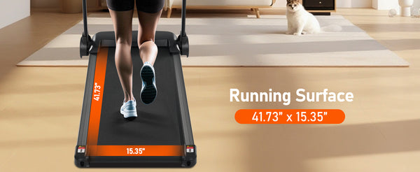 English Elm Treadmill Foldable Home Gym with 3hp Motor Incline Cushioned Belt and Bluetooth Speaker N728P337620B