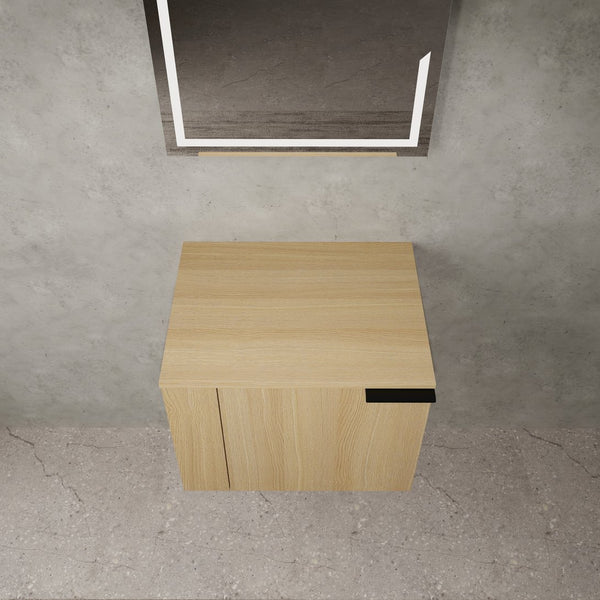 English Elm 24" Oak Bathroom Vanity Sink Cabinet - Modern Design, Soft-Close Doors, Great Storage For Small Spaces W1972P204940