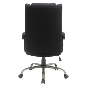 OSP Home Furnishings Execuative High Back Faux Leather Office Chair with Lumbar Support and Pneumatic Lift High-Back Black FL14570-U6