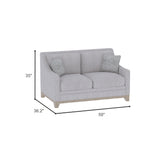 English Elm Wallace & Bay - Wallace & Bay  Honra Gray Loveseat