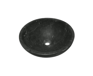 English Elm Luxury Solid Natural Marble Vessel Sink Round Matte Stone Basin Above Counter Vanity W1696P408023