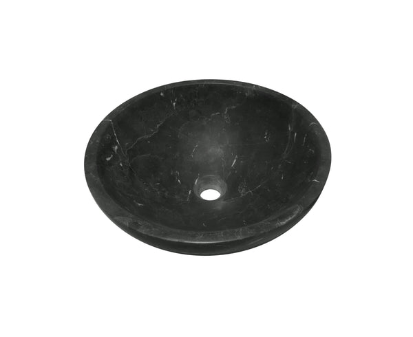 English Elm Luxury Solid Natural Marble Vessel Sink Round Matte Stone Basin Above Counter Vanity W1696P408023
