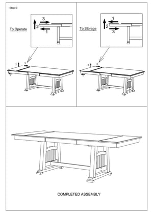 English Elm Contemporary 66" Dining Table w/ 2 Leaves Rustic White Trestle Base Gray Top Seats 6 Stylish B011S01486