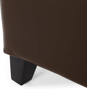 English Elm Christopher Knight Home® - HARTFORD Storage Ottoman Bench with Hidden Flip-Top Storage, Bonded Leather Upholstery, Sturdy Hardwood Frame Chocolate 73766.00PU