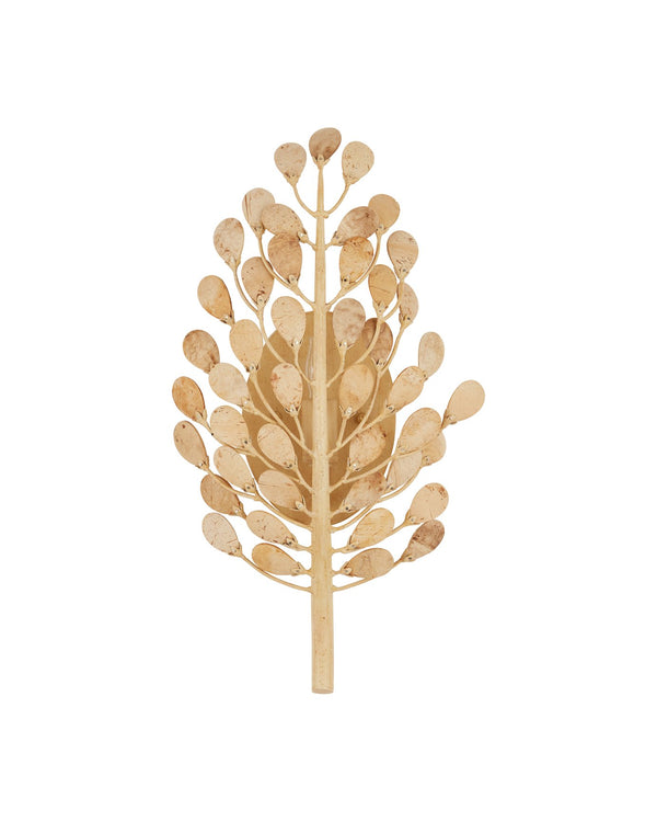 Currey & Company Maypan Wall Sconce - Organic Charm With Hand-fastened Coconut Shell Petals & Wrought Iron Frame Natural Coco Shells ,Wrought Iron 5900-0057-currey-company