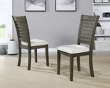OSP Home Furnishings Walden Cane Back Dining Chair  - Set of 2 Linen / Antique Grey