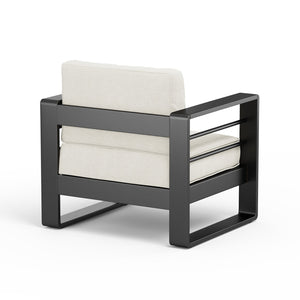 English Elm Christopher Knight Home® - MAYA 4pc Outdoor Patio Aluminum Chat Set in Matte Black with Plush Beige UV-Resistant Cushions, Glass Top MAYA4PCSETBG