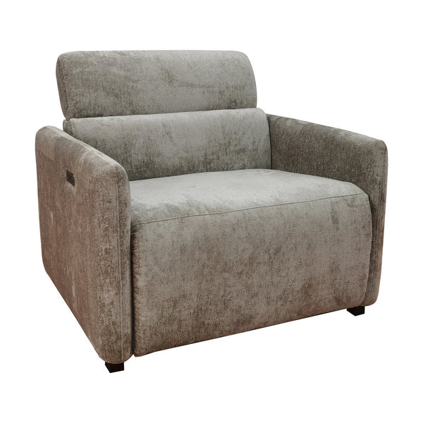 JLA Home Chapel Hill - Power Modern Recliner with USB-C Charging, High-Density Foam Comfort, Solid Wood Frame, Quiet Power Recline and Sleek Contemporary Design Beige CH103-0001