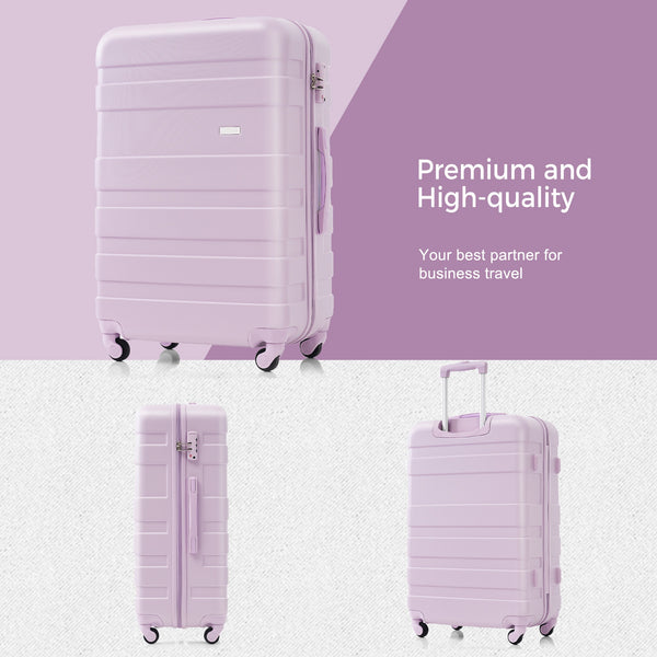English Elm Luggage Sets 3 Piece Abs Hardshell Spinner Suitcase with Tsa Lock Lightweight Travel N726P203164B