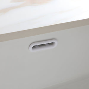 English Elm 43 Inch Marble Vanity Top - Elegant Carrara White Sink With 4" Backsplash & Durable Design For Bathrooms W2699P192444