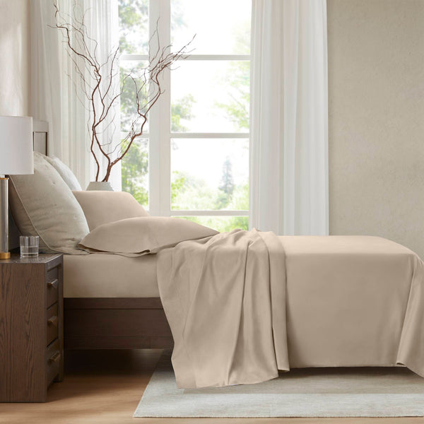 English Elm 5 Egyptian Cotton Split King Sateen Sheet Set with Deep Pockets Breathable Luxurious Feel Linen 5 L x 14 W x 12.25 H B035P381335
