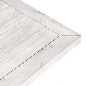 English Elm Caleb 94" Distressed Ivory Farmhouse Dining Table - Handcrafted Solid Pine, Rustic Reclaimed Charm B2723S00004