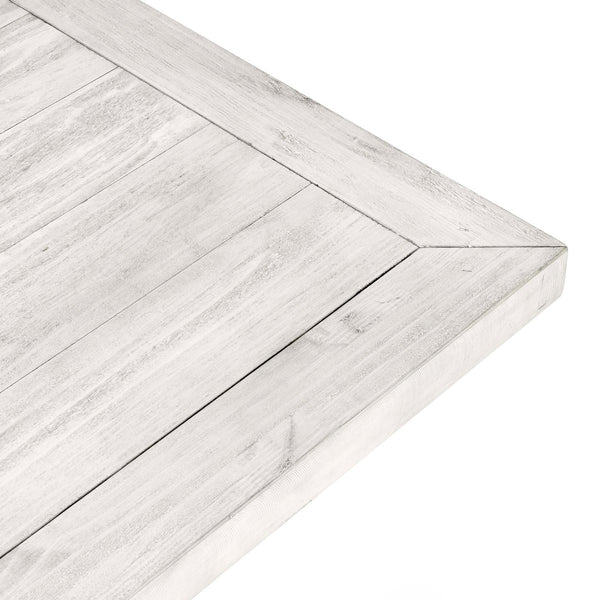 English Elm Caleb 94" Distressed Ivory Farmhouse Dining Table - Handcrafted Solid Pine, Rustic Reclaimed Charm B2723S00004