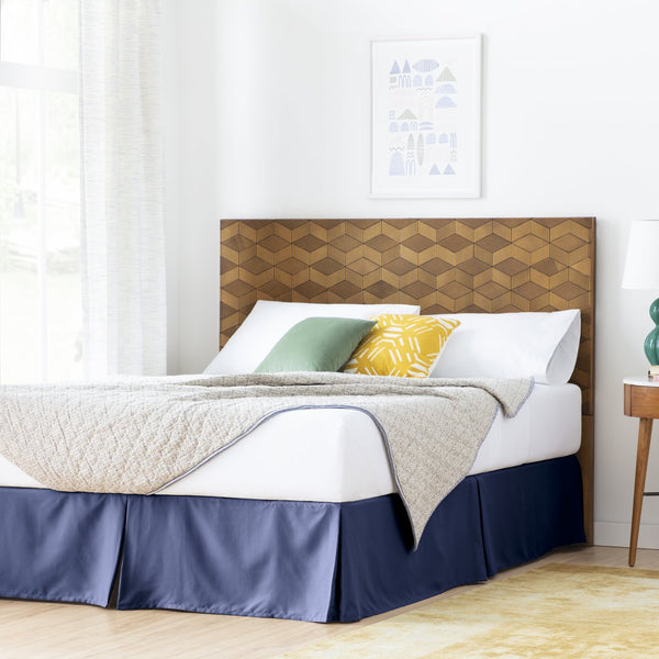 English Elm Linenspa 14" Drop Microfiber Bedskirt Cal King Navy – Wrinkle, Fade & Stain Resistant Bed Skirt B350P394815