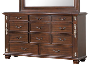English Elm Lyon 11-Drawer Dresser with Rich Wood Veneer and Gold Accents, Fully Assembled for Instant Style Cherry 22 L x 42 W x 70 H B078P301577