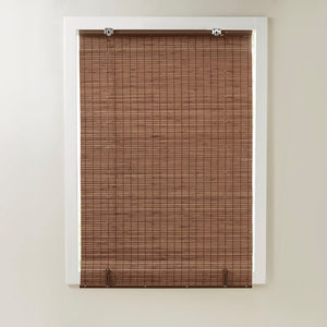 English Elm Bamboo Light Filtering Roman Shade 64"L - Eco-Friendly, Privacy Enhancing, Easy Install Window Treatment B035129696