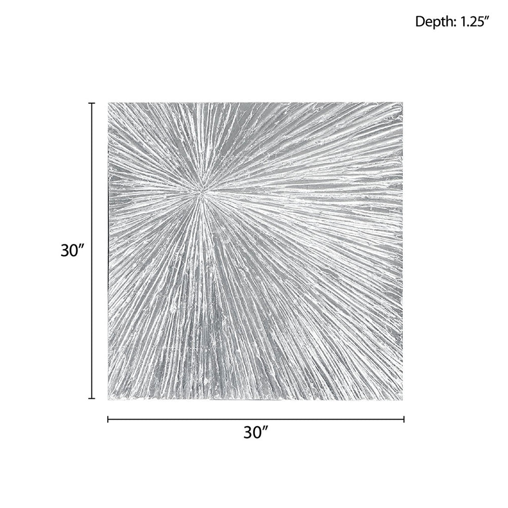 JLA Home Madison Park Signature - Hand Painted Dimensional Resin Wall Art Sunburst Set with Metallic Finish, Textured Sculptural Accent piece MPS95A-0022