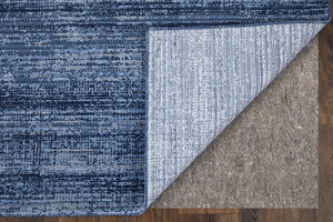 Feizy Rugs Deja Modern Low-pile Rug - Turkish Crafted With Polyester For Stylish Comfort In Any Room Decor Blue,Silver Polypropylene,Polyester Dja39pjfblu000i02